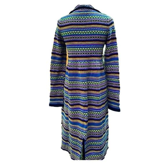 Anthropologie Sleeping on Snow Long Nordic Style Sweater Dress / Jacket Size S - Picture 12 of 14